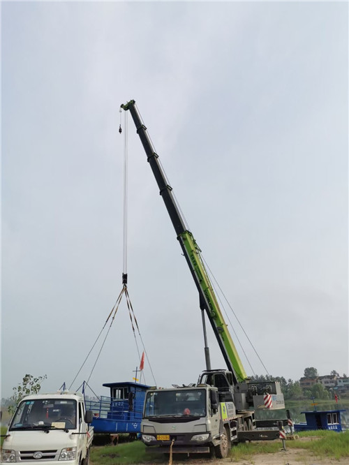 二道江区桥梁建设吊装案例